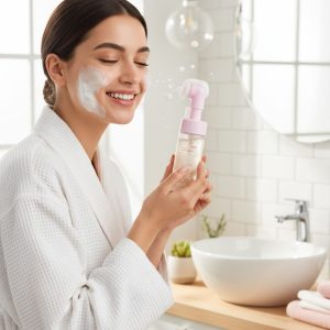 بشرة مشرقة مع غسول الفوم PINKY من إيميليا